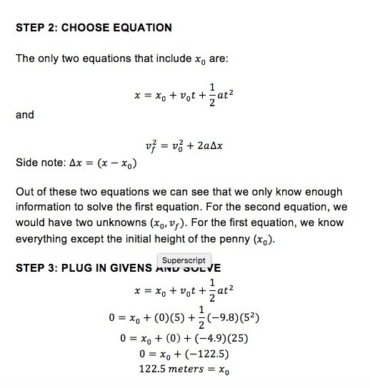 A penny is dropped into a well. It takes 5 seconds to fall. Calculate the depth of-example-2