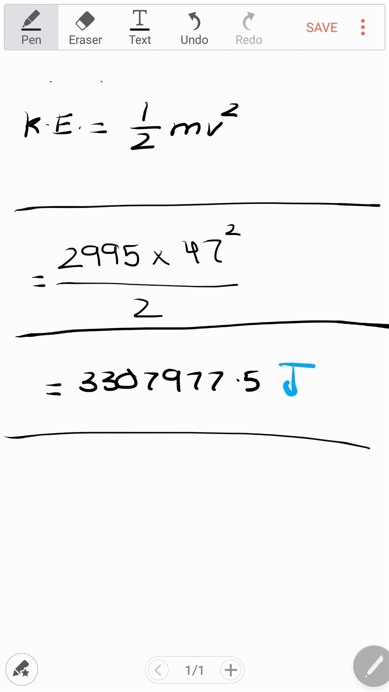 What is the kinetic energy of a 2995 kg truck when it moving 47 ms-example-1