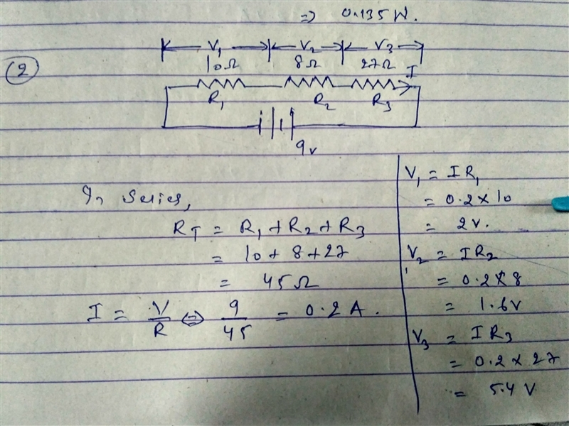 1. A 15.0 kΩ resistor is hooked up to a 45.0 V battery in a circuit with a switch-example-2