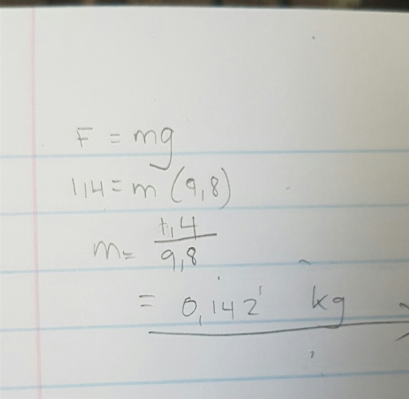 A baseball accelerates downward at 9.8 m/s2. the force pulling the ball downward is-example-1