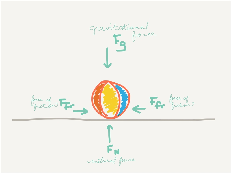 Which of the best describes the movement of an object at rest if no outside forces-example-1