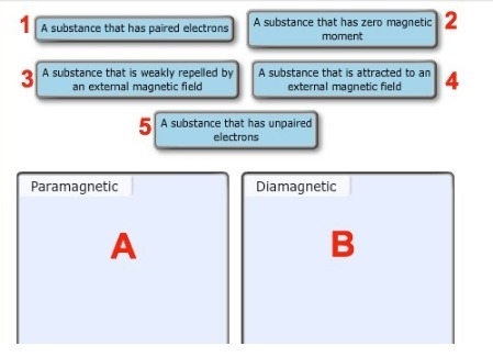 Classify the following substance as diamagnetic or paramagnetic based on its magnetic-example-1