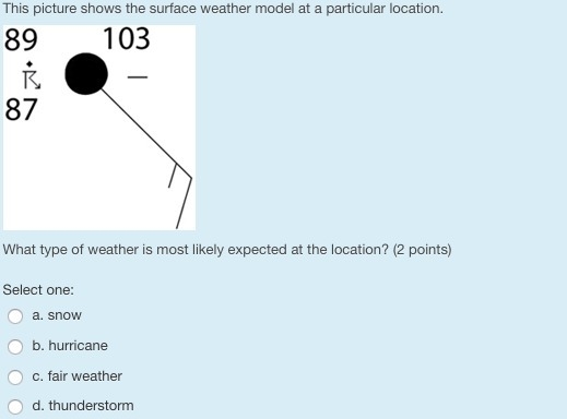 This picture shows the surface weather model at a particular location.-example-1