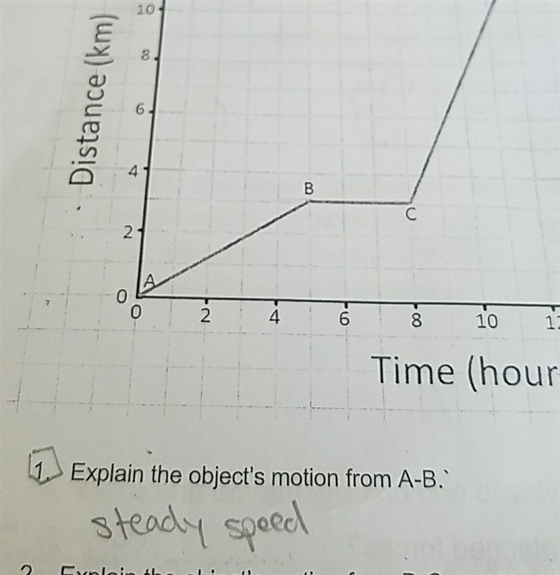 What is the objects motion from A to B?-example-1