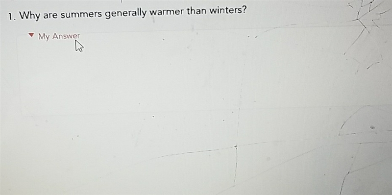 Why are summers generally warmer than winters? ( science)-example-1