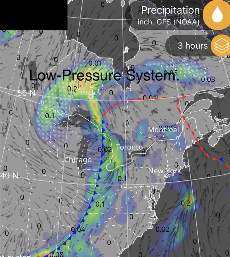 How is precipitation related to high- and low-pressure air? A.) Neither high- nor-example-2