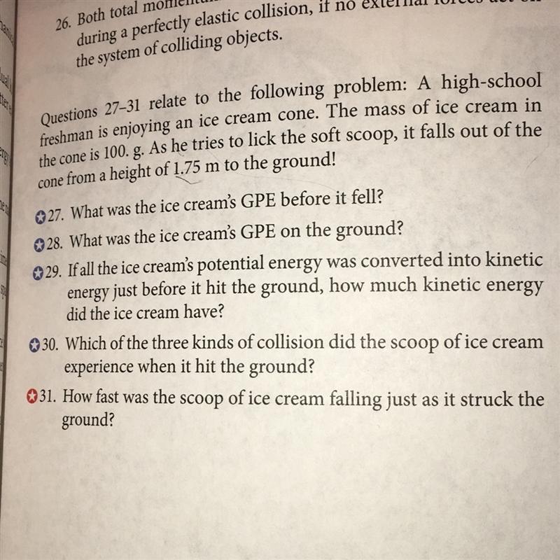 How do I figure out the GPE of an object on the ground? question 28.-example-1