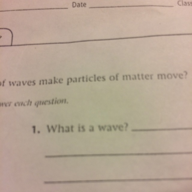 What is the definition of wave?-example-1