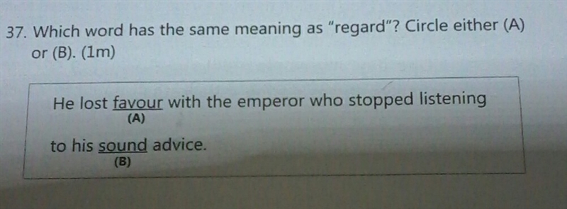 Which word has the same meaning as regard-example-1