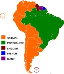 What is the predominant language in latin america, based on the number of people who-example-1