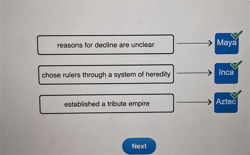 Match the following social or political features to the appropriate civilizations-example-1