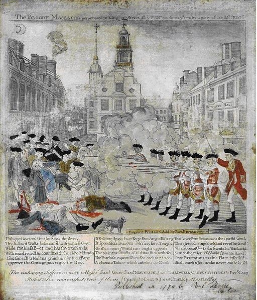 Compare and contrast the colonial and British perceptions of the Boston Massacre and-example-1