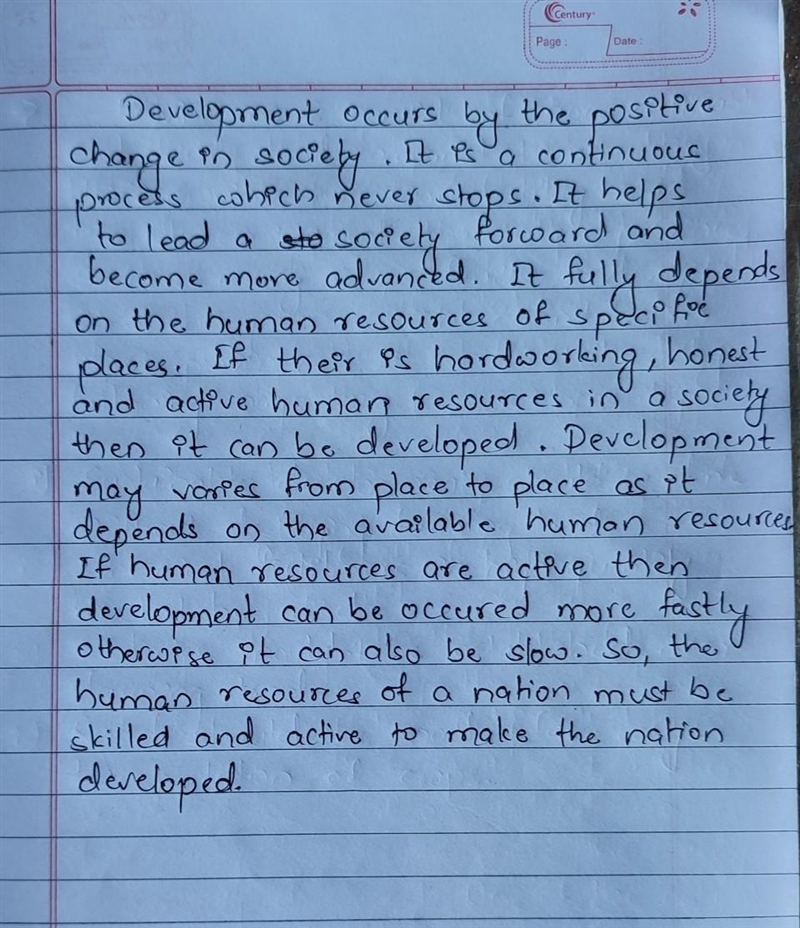 How does development occur? Plz long answer plz-example-1