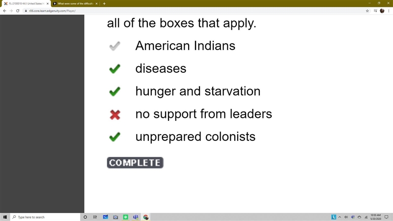 What were some of the difficulties the colonists of Jamestown encountered in the first-example-1