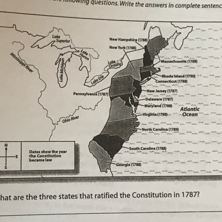 What are the three states that ratified the Constitution in 1787?-example-1