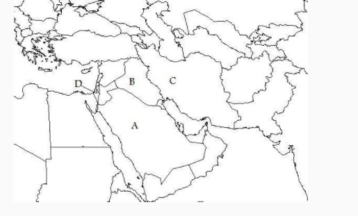 PLEASE HELPP Which country is labeled by letter D on the map?-example-1