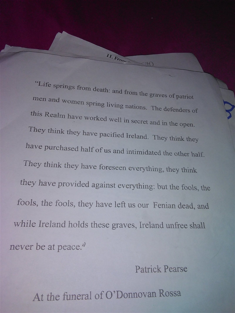 Plz help me find two examples of how John Locke inspired the Irish revolution through-example-1