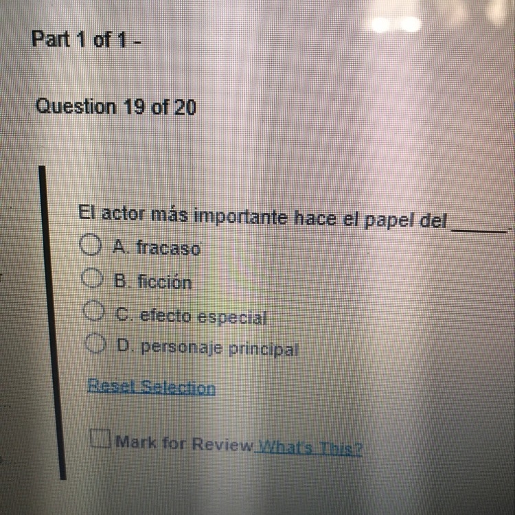 El actor más importante hace el papel del-example-1