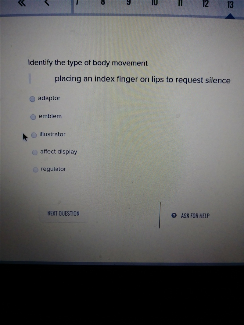 Identity the type of body movement-example-1