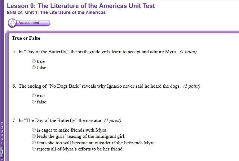 Has anyone done this lesson? I go to TCAH and need the answers. Lesson 9: The Literature-example-2