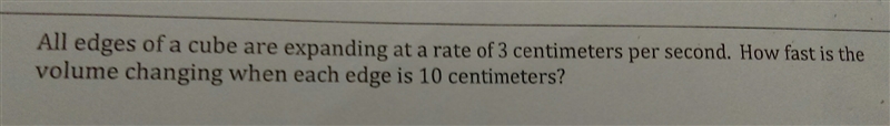 all edges of a cube are expanding at a rate of 3 centimeters per second. How fast-example-1