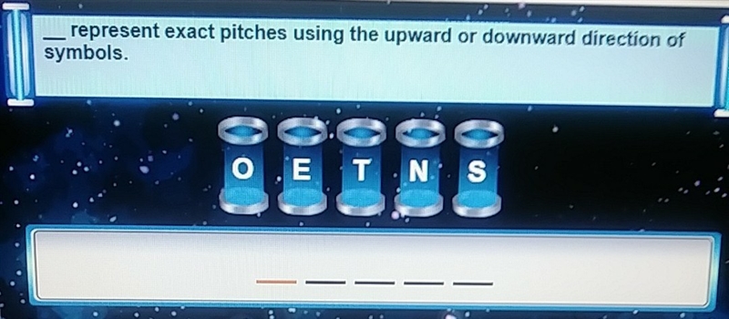 Represent exact pitches using the upward or downward direction of symbols?-example-1