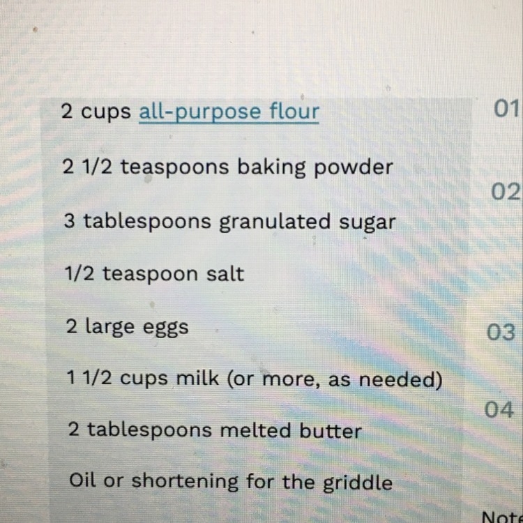 Instructions:Click on the link above to access the basic pancake recipe. Using what-example-1