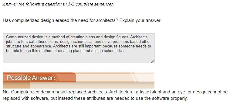 Has computerized design erased the need for architects? Explain your answer.-example-1