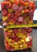 Hey Guys!! I need help big time! How many starburst do you guys think is in this container-example-3