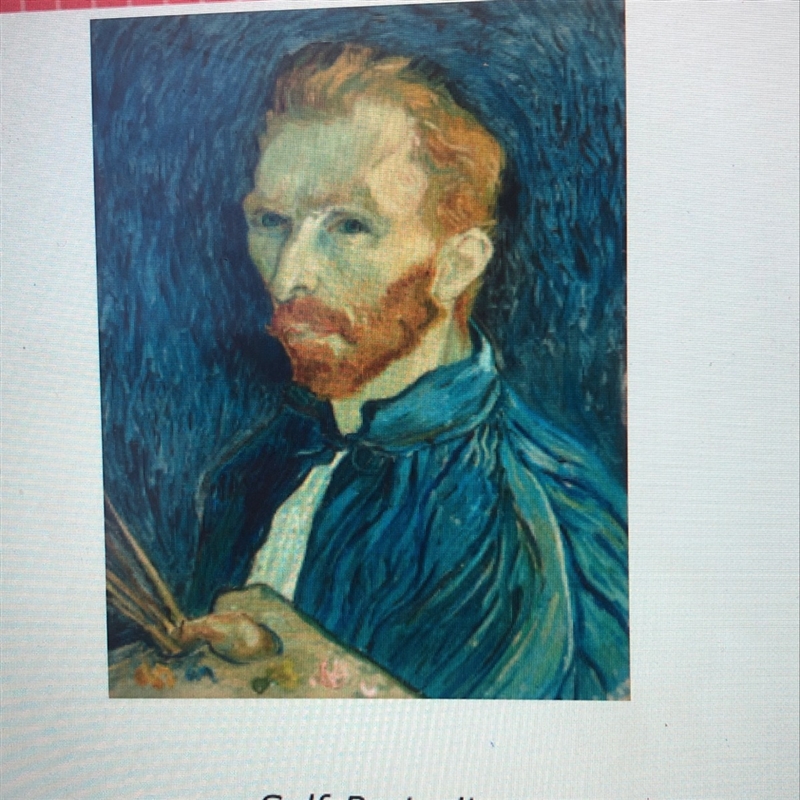 What techniques does Van Gogh use when he does his self portrait 1. Smooth blending-example-1