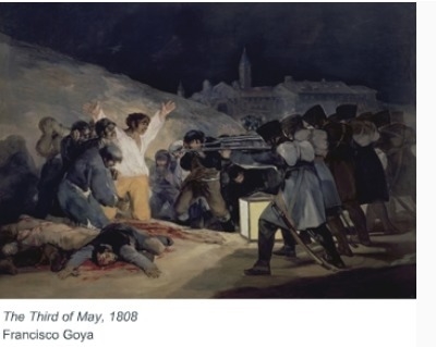 Which is of the following is an aesthetic question you could ask about Francisco Goya-example-1