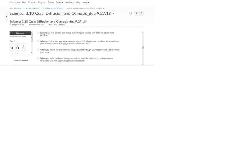 Which of the following scenarios would be an example of diffusion?-example-1