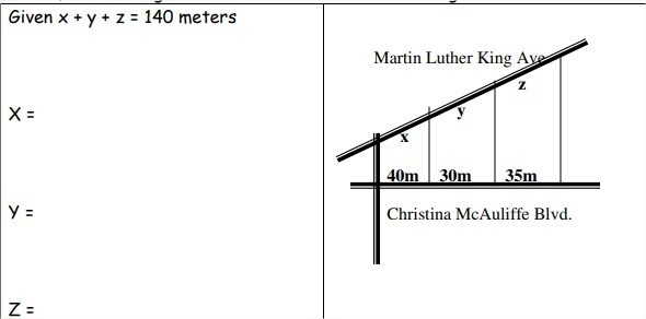 Three lots with parallel side boundaries extend from the avenue to the boulevard as-example-1