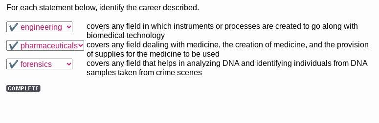 For each statement below, identify the career described. covers any field in which-example-1