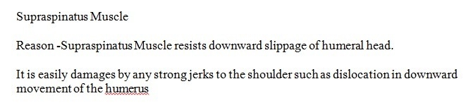 Downward slippage of the humeral head when relaxed may indicate an injury to the ____________ muscle-example-1