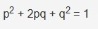 What does the letter q stand for in the Hardy-Weinberg equation? a. the frequency-example-1