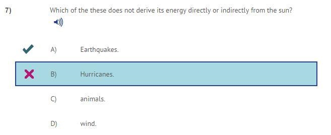 Which of the these does not derive its energy directly or indirectly from the sun-example-1