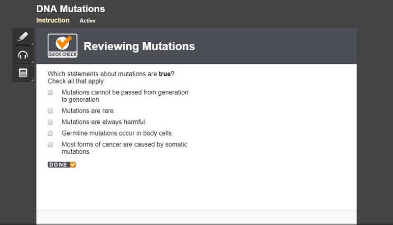 Which statements about mutations are true? Check all that apply.-example-1