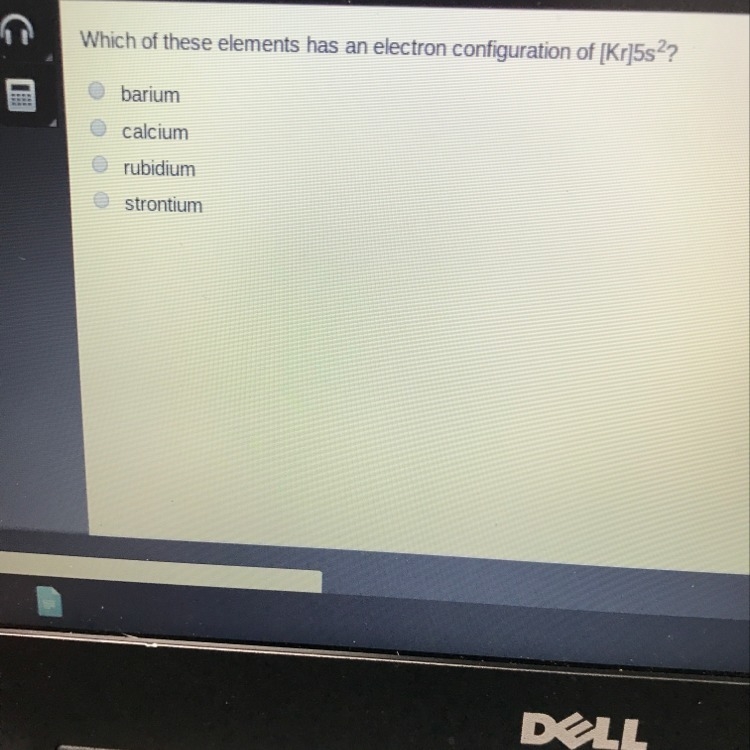 Which of these elements has an electron configuration for kr5s^2-example-1