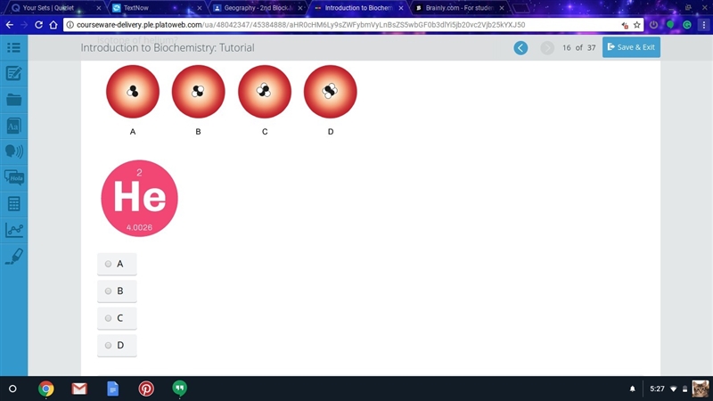 The first model represents the proton and neutron distribution in the nucleus of four-example-1