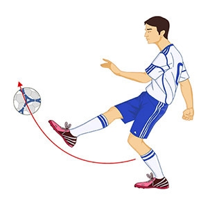 The player's kicking foot is moving in which anatomical directions in the picture-example-1