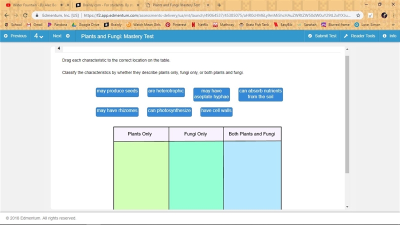 29 POINTS, NEED ASAP PLEASE Classify the characteristics by whether they describe-example-1