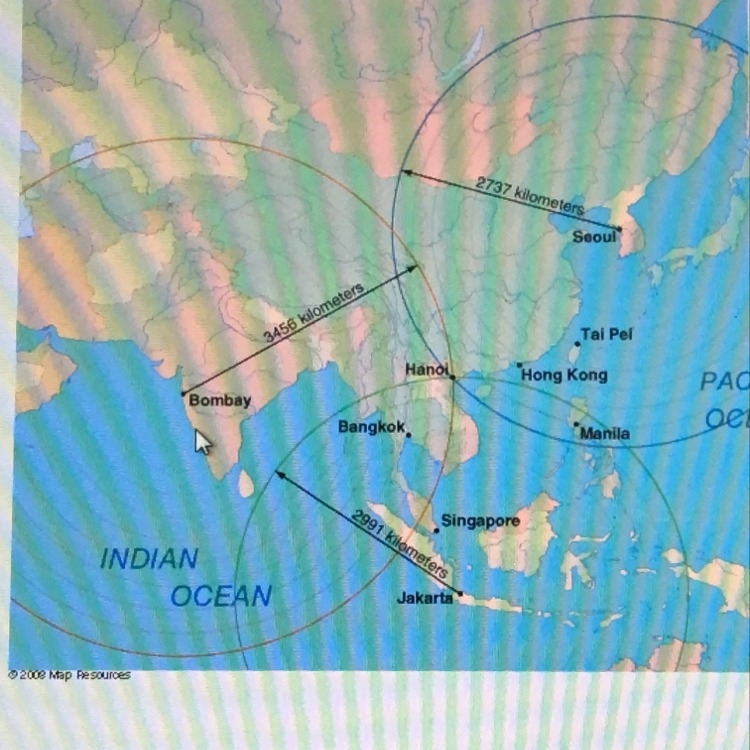 Three seismograph stations mapped their distances from an earthquakes epicenter on-example-1