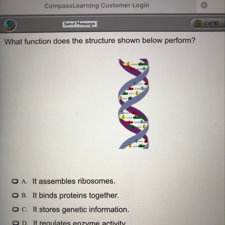 What function does the structure shown below preform-example-1