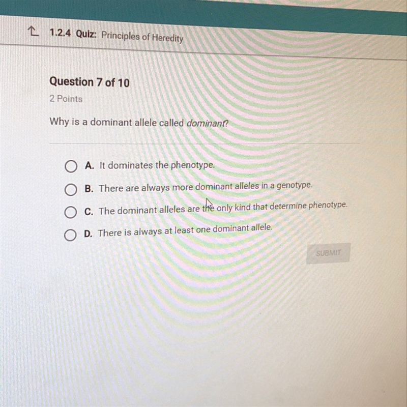 Why is a dominant allele called dominant-example-1