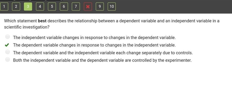 Which statement best describes the relationship between a dependent variable and an-example-1