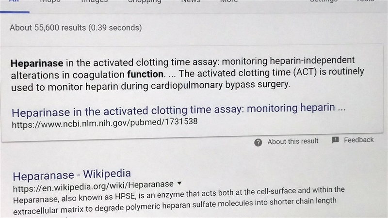 What is heparinase? What's the function of it?-example-1