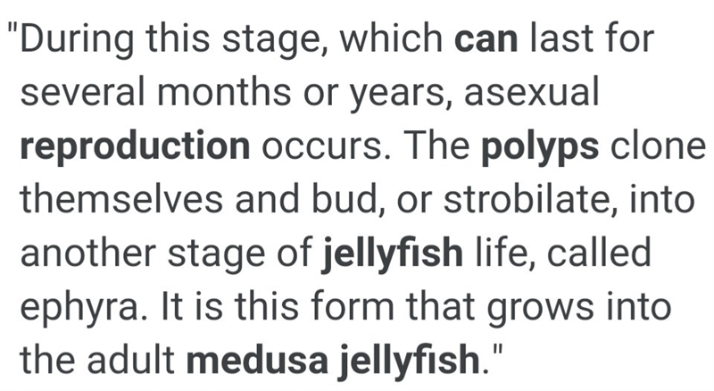 How do jellyfish reproduce? Explain, in complete sentences, the process and use the-example-1