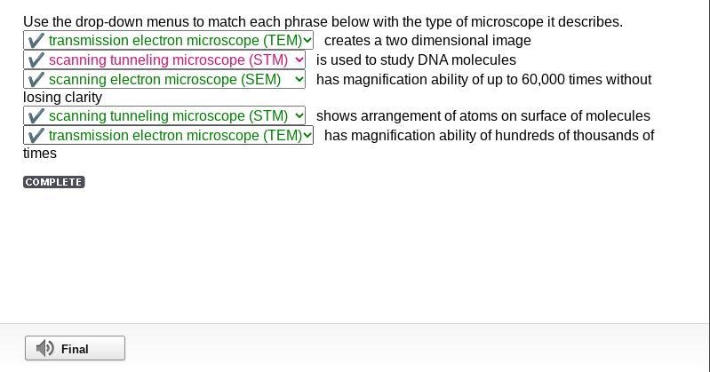 Use the drop-down menus to match each phrase below with the type of microscope it-example-1