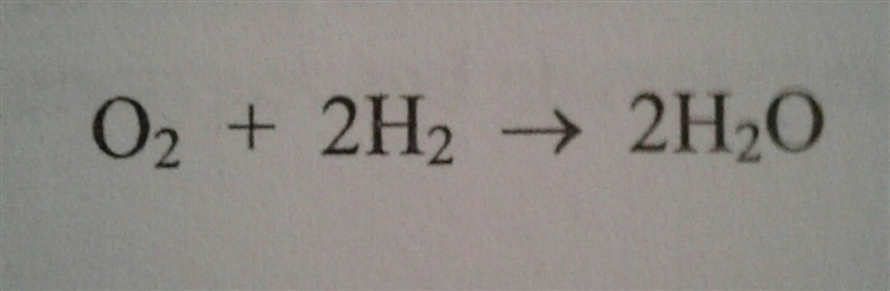 Consider the following chemical reaction, O^2 + 2H^2 = 2H^20 What are the reactants-example-1